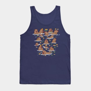 Bathing Capybara Tank Top